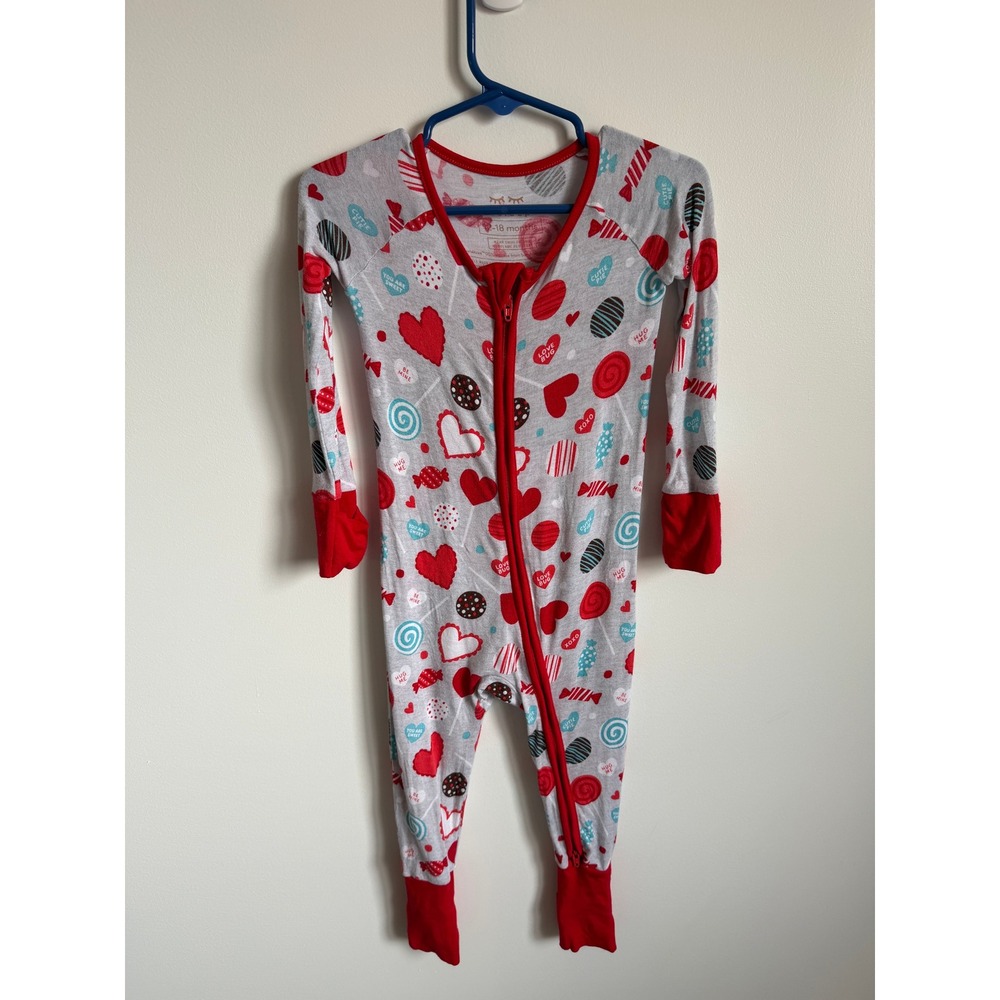Little Sleepies Sweetheart Treats Zippy Bamboo 12-18 Months